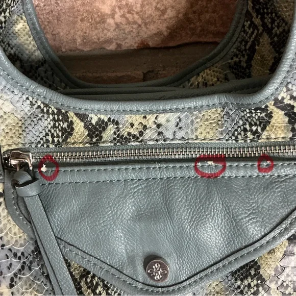 SIMPLY VERA VERA WANG Faux Leather Snakeskin Print Hobo Bag - Picture 8 of 16